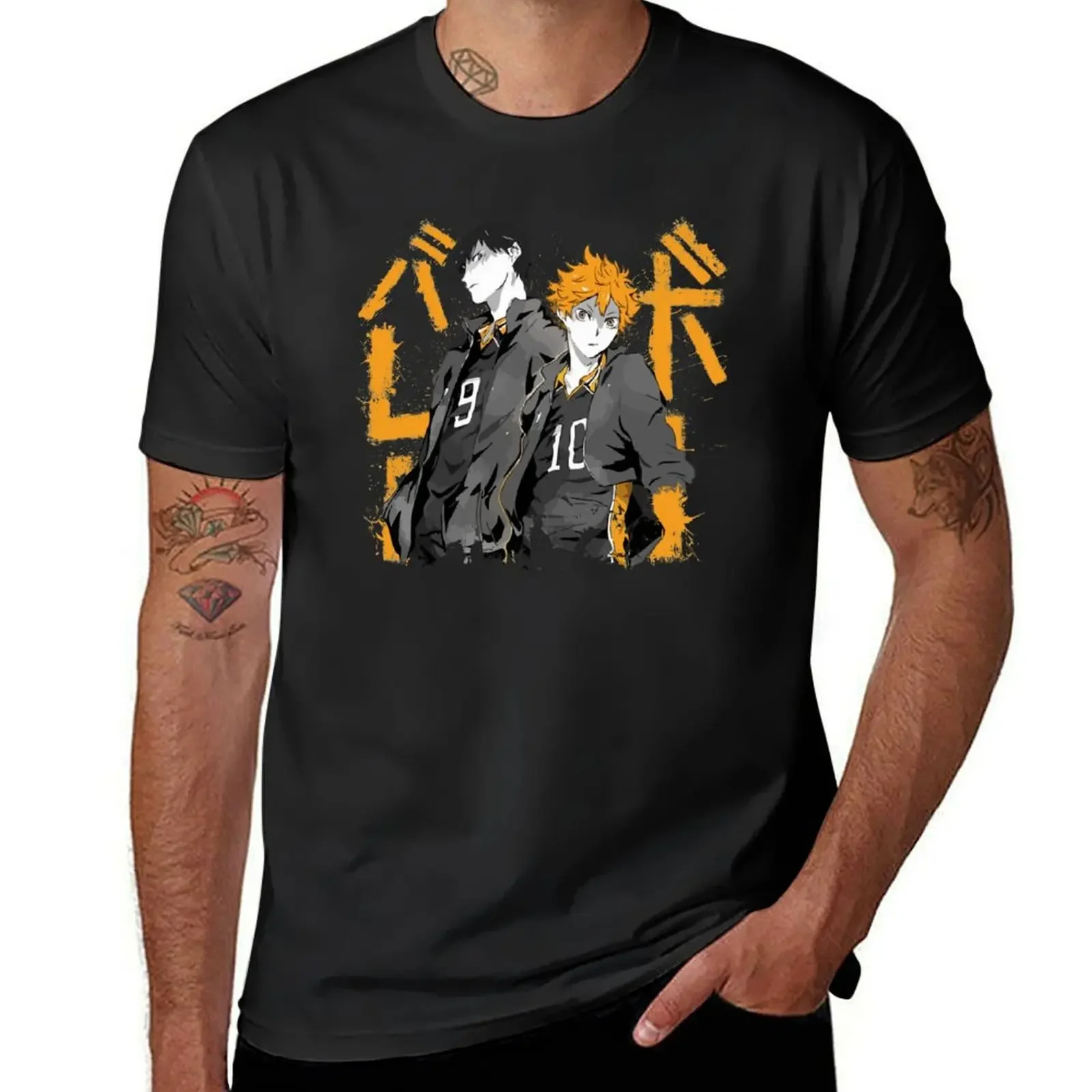 Shouyou Hinata and Tobio Kageyama футболка кавайная одежда винтажная аниме рубашка Роскошная