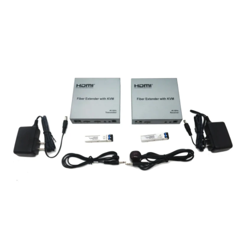 Оптоволоконный удлинитель HDMI KVM 20 км 4K 60 Гц по оптоволоконному кабелю LC