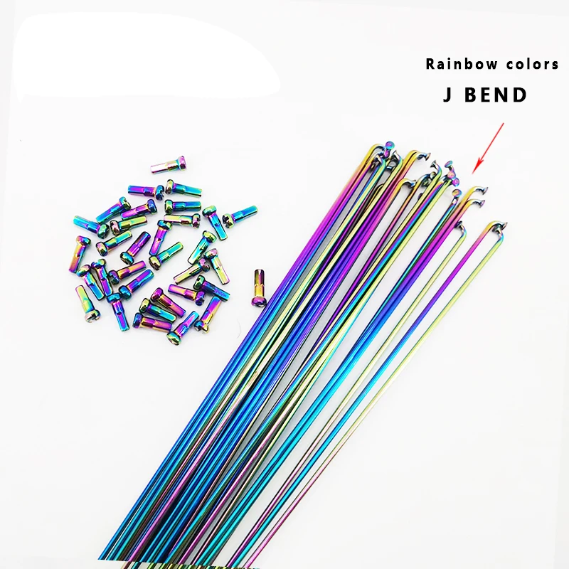 Велосипедные круглые спицы Champion 2 0 J-образные изогнутые/прямые Разноцветные