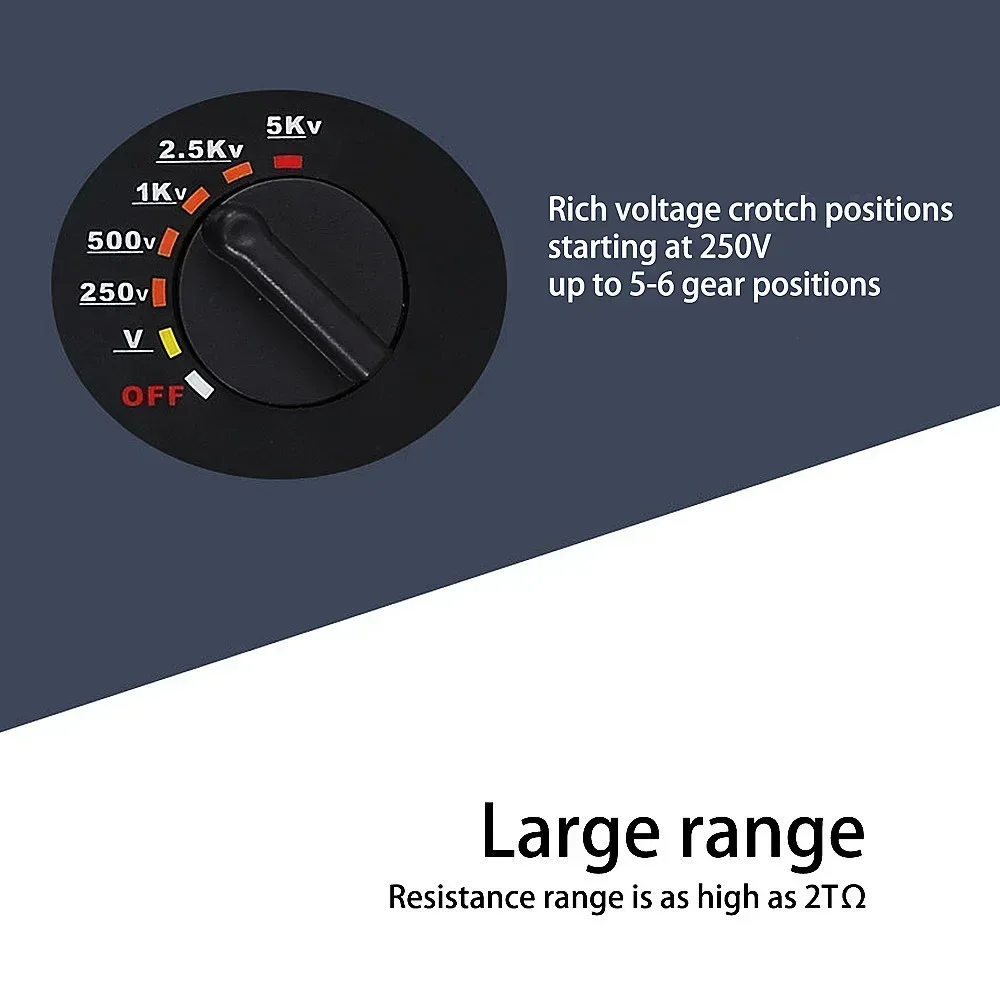 ETCR3500 ETCR3500B Высоковольтный тестер сопротивления изоляции 5 кВ 10 тОм цифровой