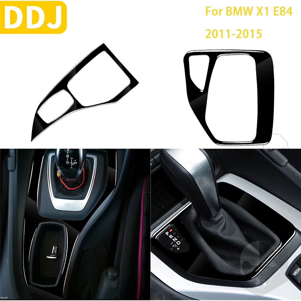 

Для BMW X1 E84 2011 2012 2013 2014 2015 аксессуары для автомобиля глянцевое Фортепиано черная фотообложка отделка наклейка модификация