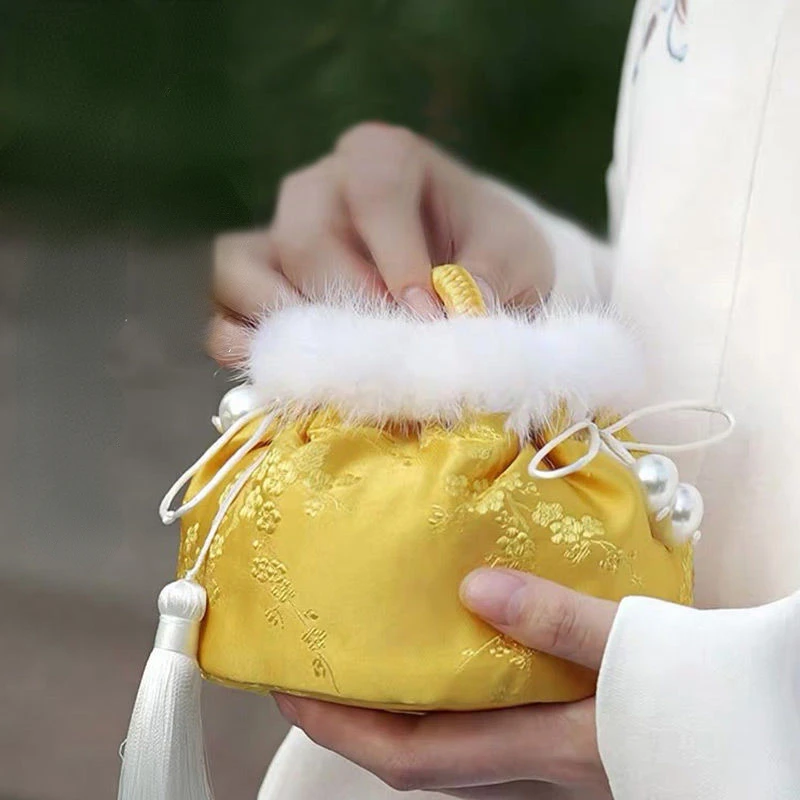 

Суповая китайская грелка для рук в стиле ретро, портативная маленькая сумка для горячей воды для инъекций, массажный медный горшок, грелка для рук