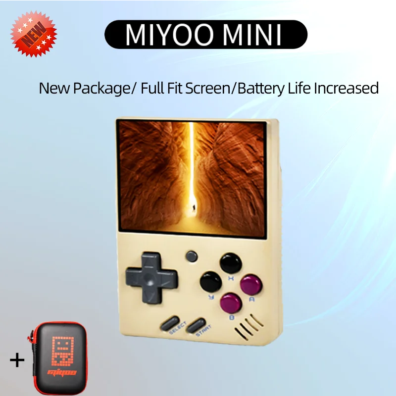 Miyoo-Mini bolsa negra para videoconsola, pantalla IPS de 2,8 pulgadas, Retro, portátil,...