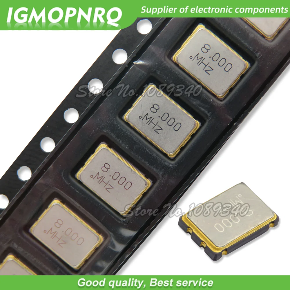 10 шт./лот SMD 5070 активный кварцевый генератор OSC 25 МГц 6 м 10 м 12 м 16 м 20 м 24 м 25 м 33 м 50 м 7050 5*7