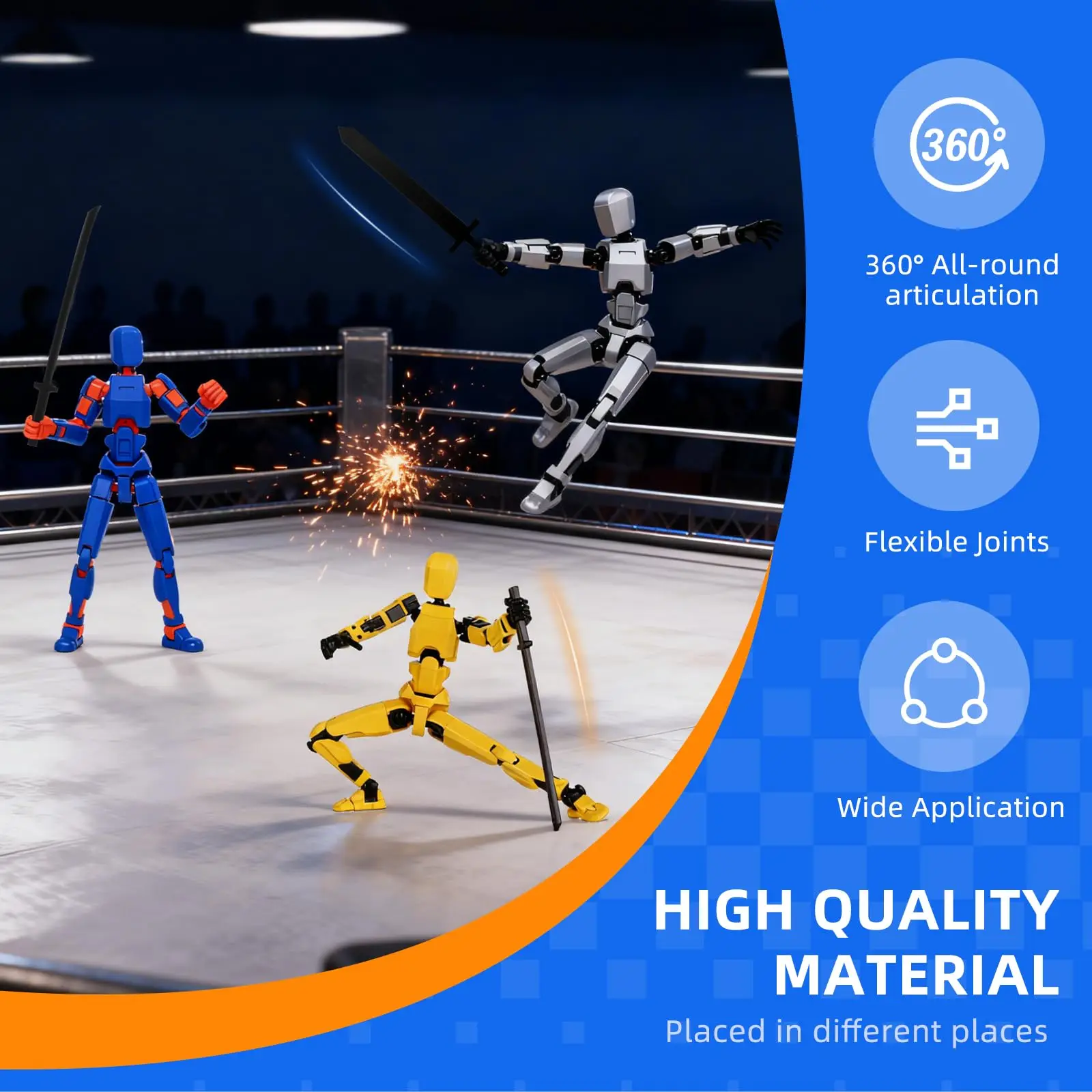Набор из 10 фигурок Dummy13, 3D-печатные игрушки-фигурки для детей, Dummy 13, Робот 13, полноразмерная механическая фигурка (art.: 3920d85e95f19) - 3920d85e95f19