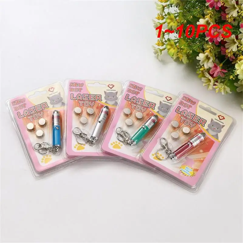 

1~10PCS Laser Pointer Durable Mini Eye-catching Pleasure Interesting Portable Laser Pointer Pet Interactive Toys Cat Supplies