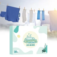 30 pcseco friendly fragrance cleaning laundry paper gentle no harm low foam concentrate deep cleaning laundry tablets for home