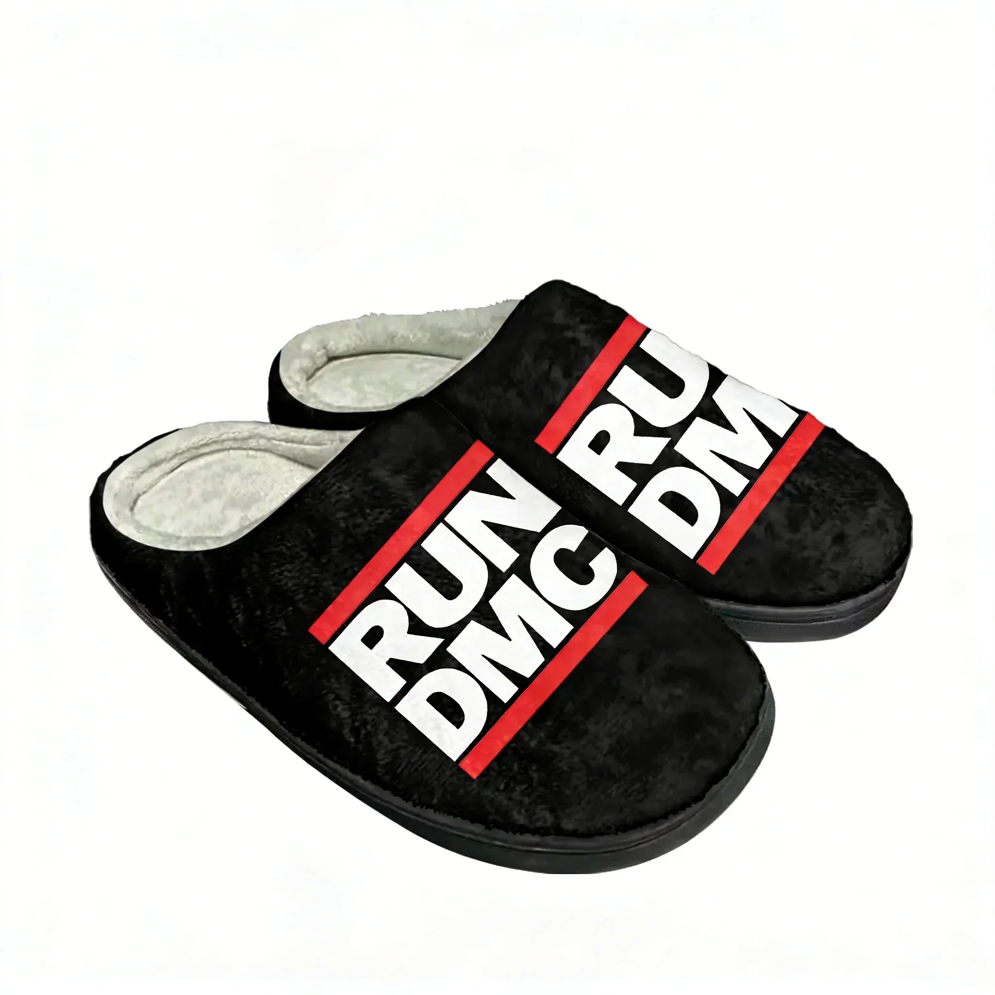 Фото Тапочки Run DMC из хлопка, высококачественные, для мужчин, женщин, подростков, мальчиков и девочек, плюшевые, для дома, сохраняющие тепло, индивидуальные, термостойкие №1