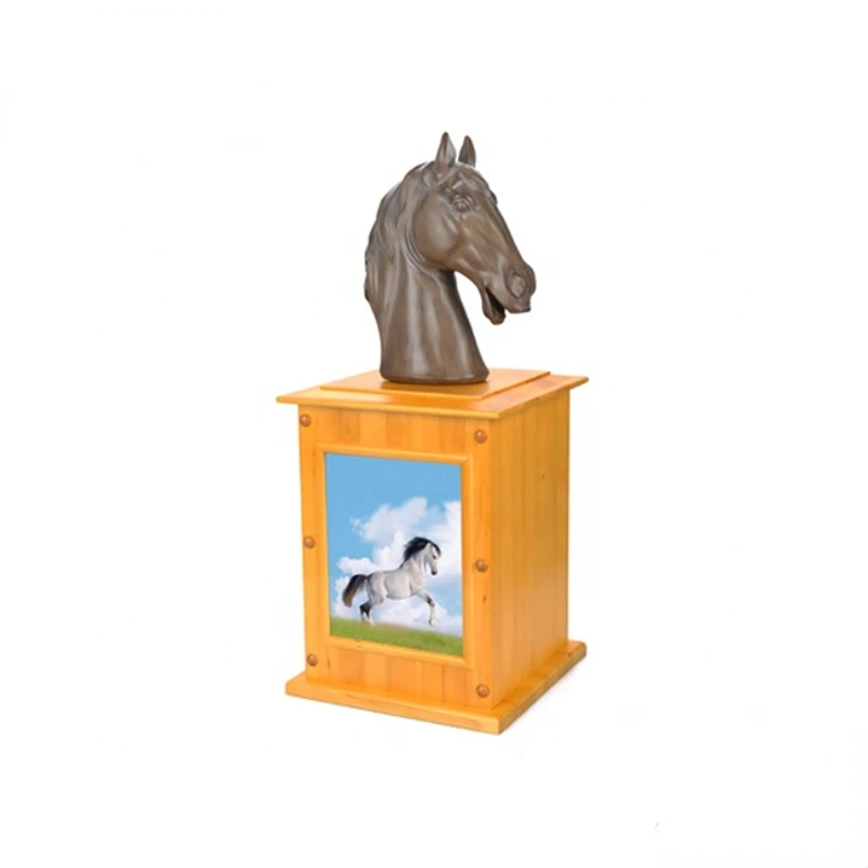 

Wholesale Funeral Pet Horse Pet Boxes with Decoration