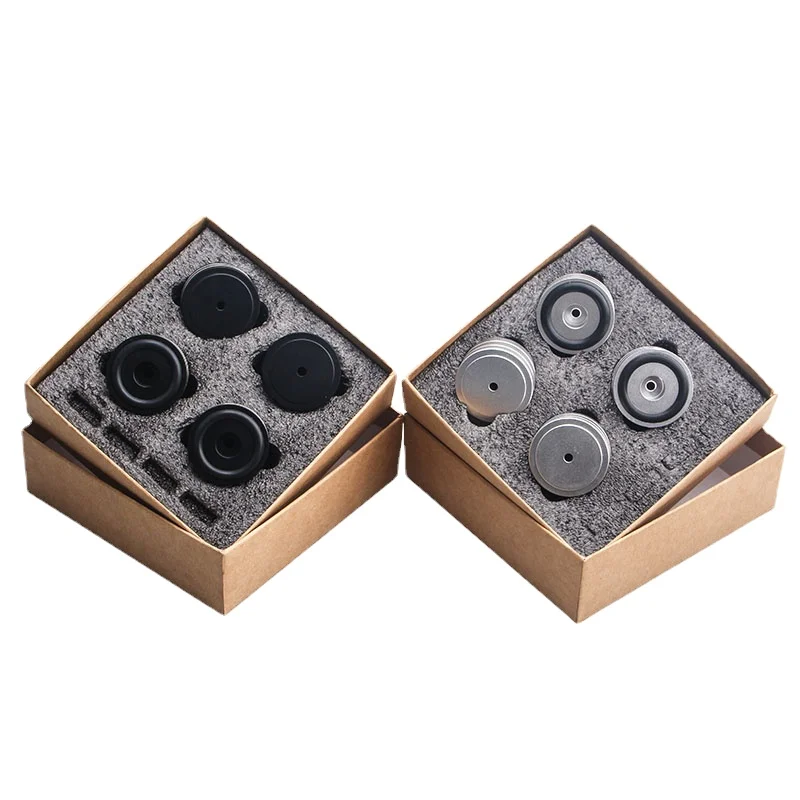 

4Pcs Aluminum Alloy Audio Isolation Feet Pad Amplifier Speaker Shock Absorber Foot Nail 40mm*20mm