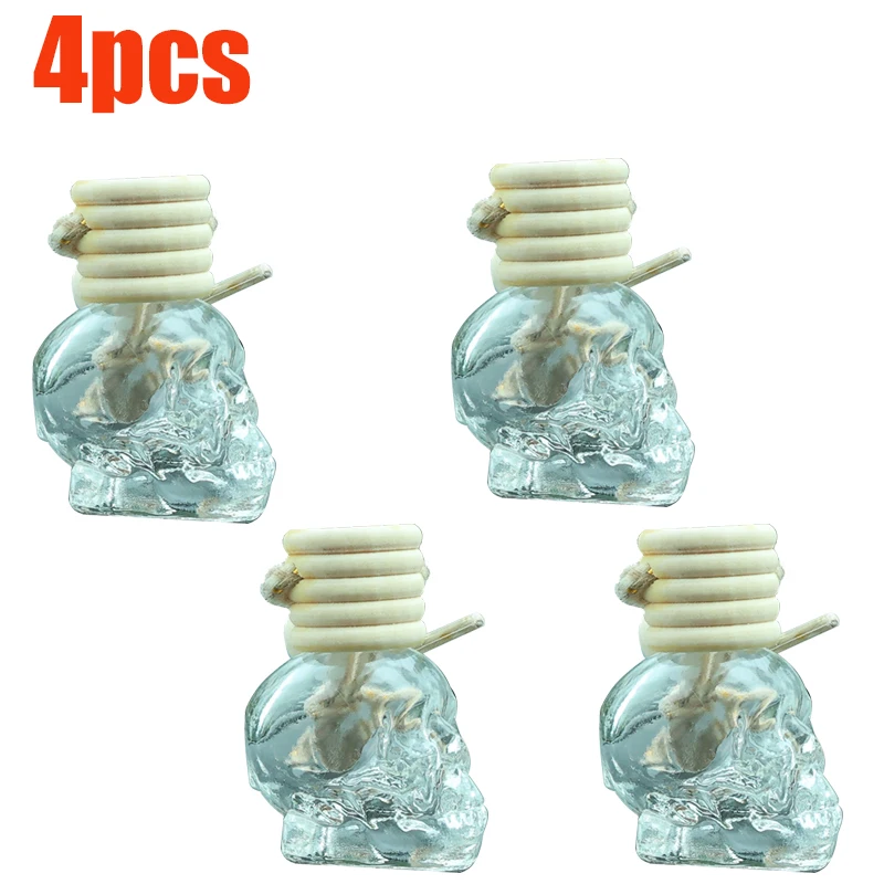 

Автомобильный освежитель воздуха, диффузор, ароматерапия, бутылка эфирного масла, подвесной прозрачный череп, флакон духов, очищающие автомобильные аксессуары