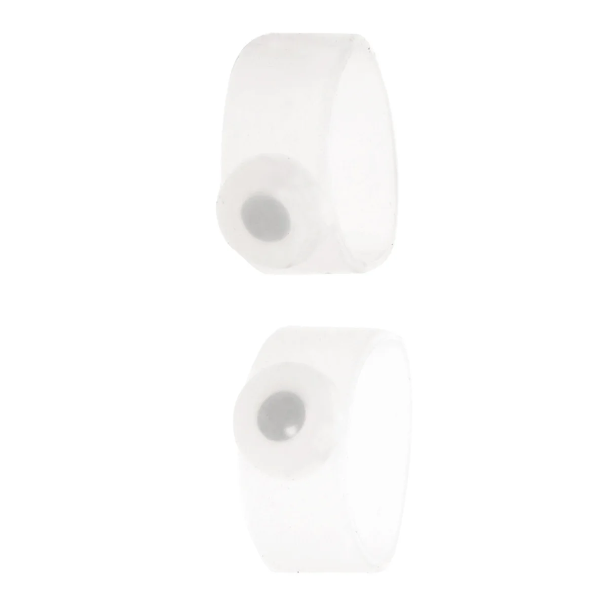 

Body Slimming Healthy Silicone Magnetic Toe Rings - One Pair (Translucent White) Feet