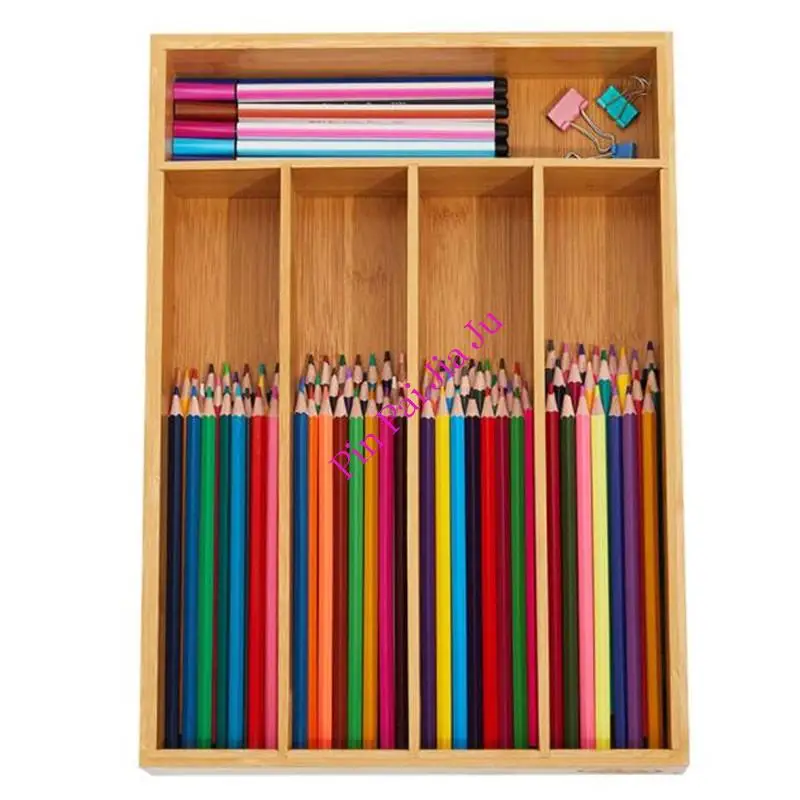 Органайзер для кухонного ящика расширяемая бамбуковая ложка лиса нож еды