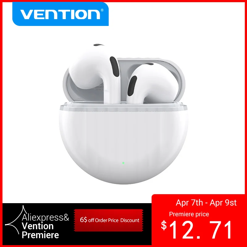  Vention Bluetooth 5,1 наушники SBC/AAC TWS Ture беспроводные наушники USB-C стерео шумоподавляющие наушники с микрофоном 