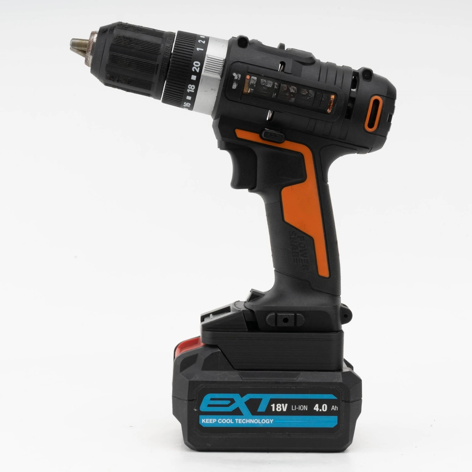 Фото Адаптер для аккумулятора ERbauer 18V (литий-ионный) для инструментов WORX 20V (4-контактный) – аксессуар для беспроводных дрелей (только адаптер) №4