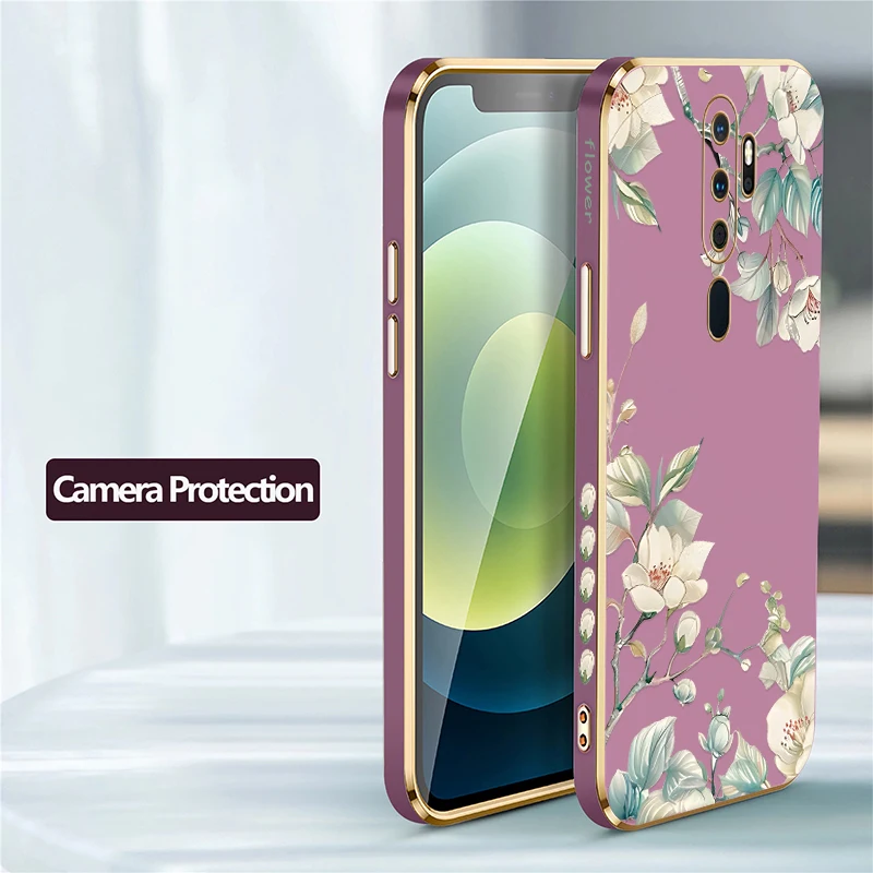 Мягкий чехол с цветком для OPPO A11X A11K A11 A9 A8 A5 2020 AX5 A7X A7 A12 A12E A12S A5S A3S противоударный