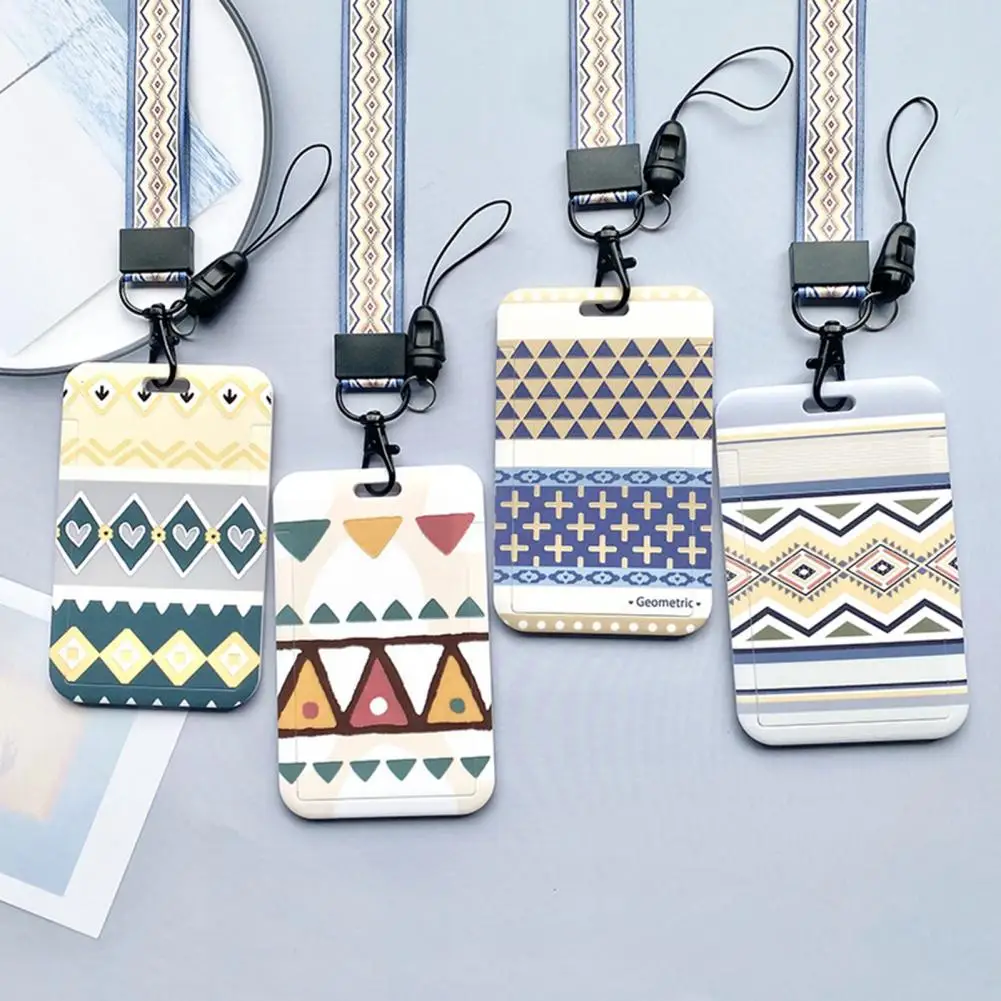 Convenient Lightweight with String Multi Patterns Card Holder for Students