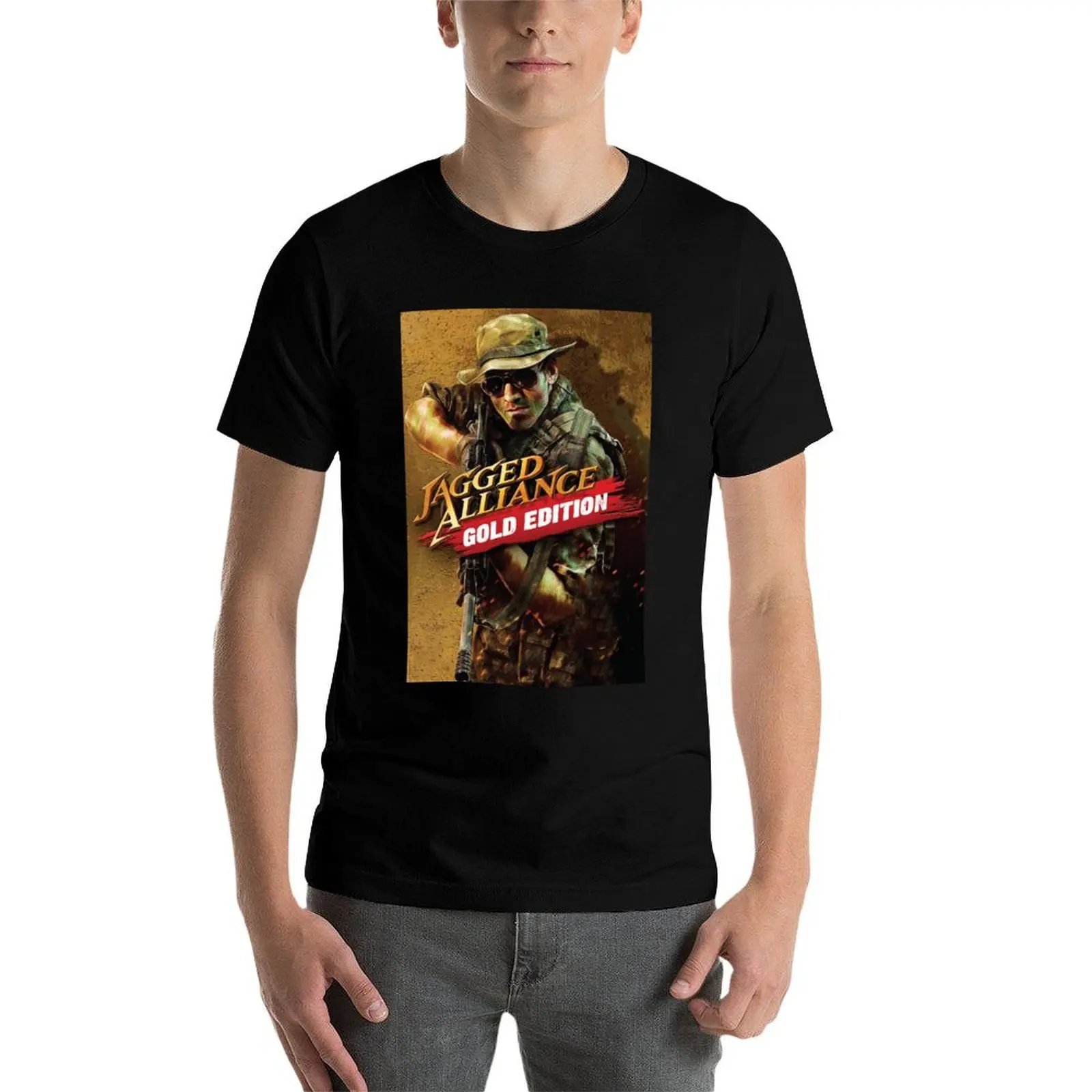 Фото Футболка Jagged Alliance Gold Edition, мягкая базовая хлопковая футболка с короткими рукавами №4