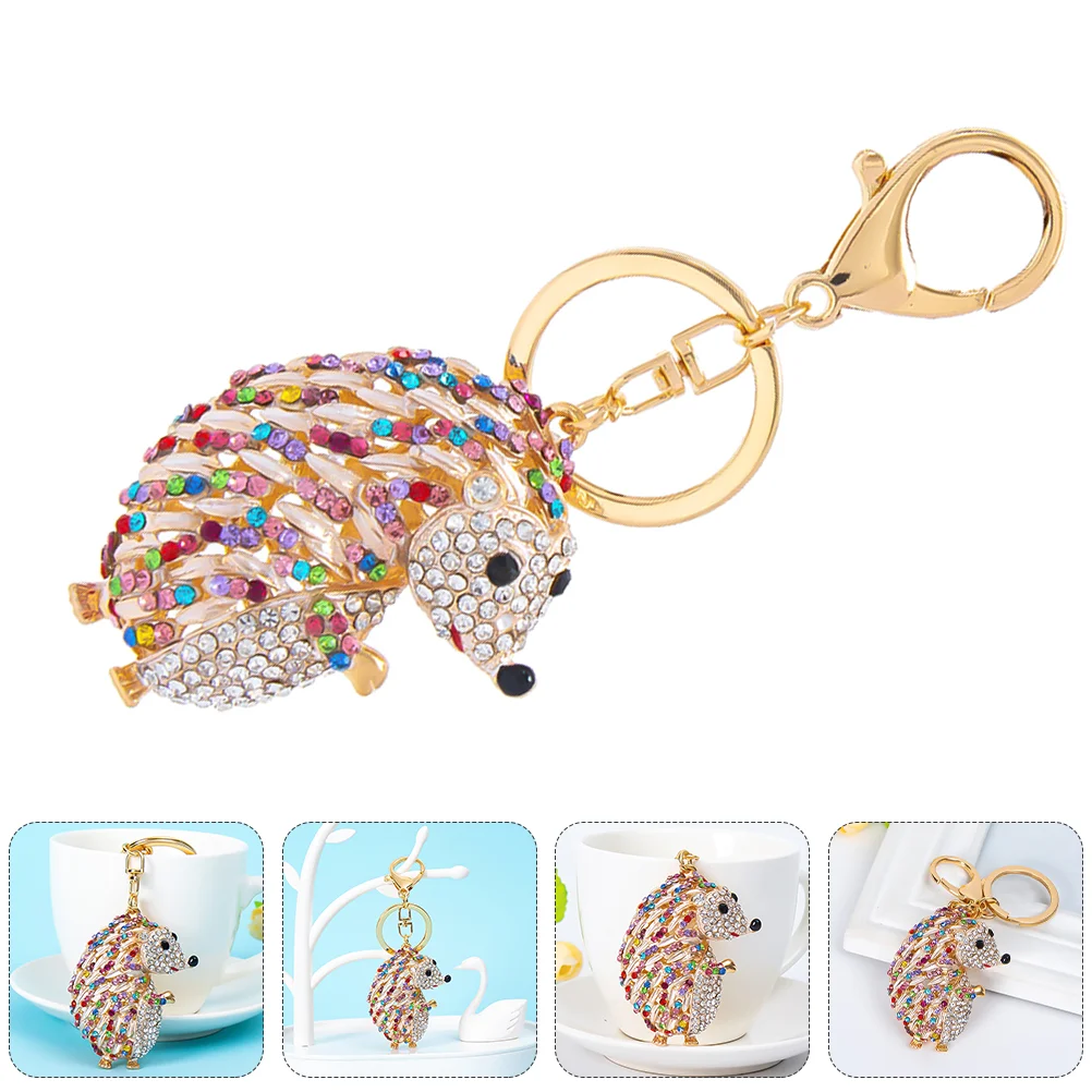 

1pc Diamond Decorative Keychains Art Craft Keyring Pendant Hedgehog Keychain
