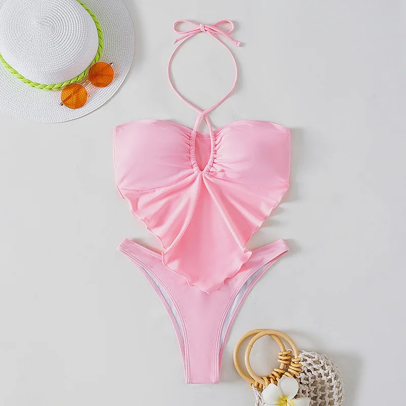 Комплект бикини Prowow женский из двух предметов пикантный розовый купальный