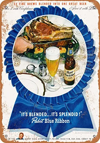 

Metal Sign - 1946 Pabst Blue Ribbon Beer - Vintage Look