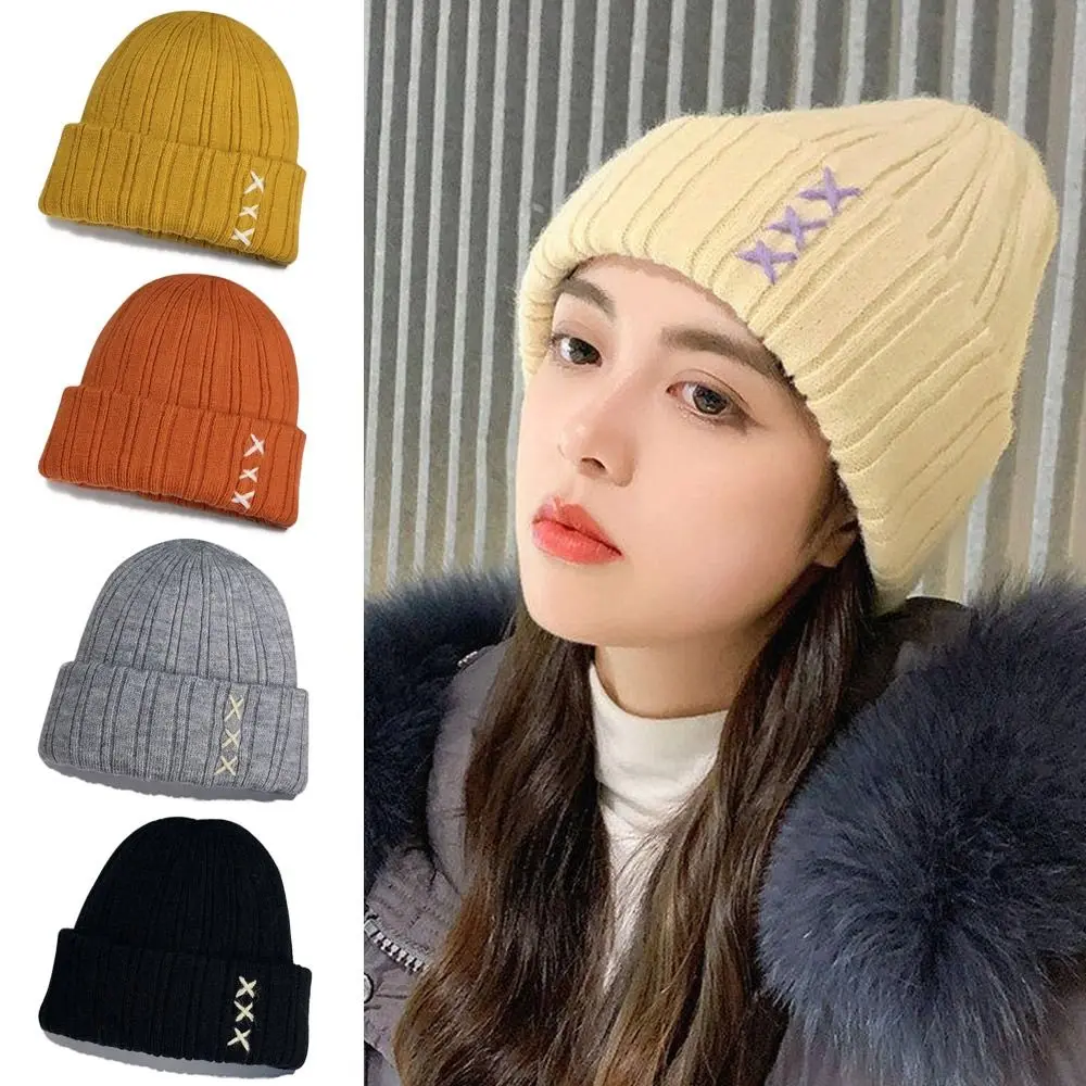 

Multicolor Windproof Fashion Warm Autumn Winter Female Hip Hop Knitted Hat