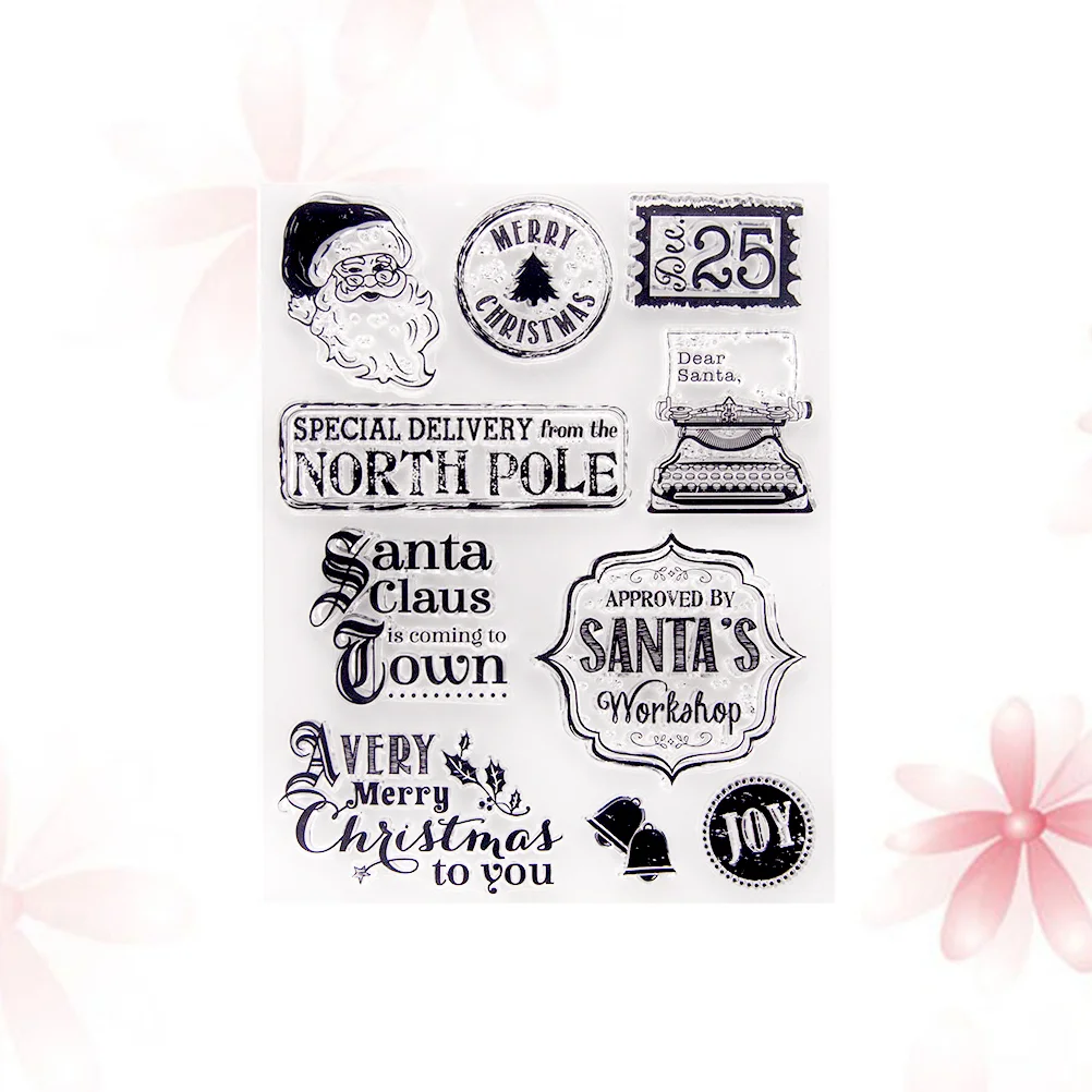 

Stamps Clear Scrapbooking Christmas Rubber Transparent Customcard Making Craft Cling Stamp Sets Supplies