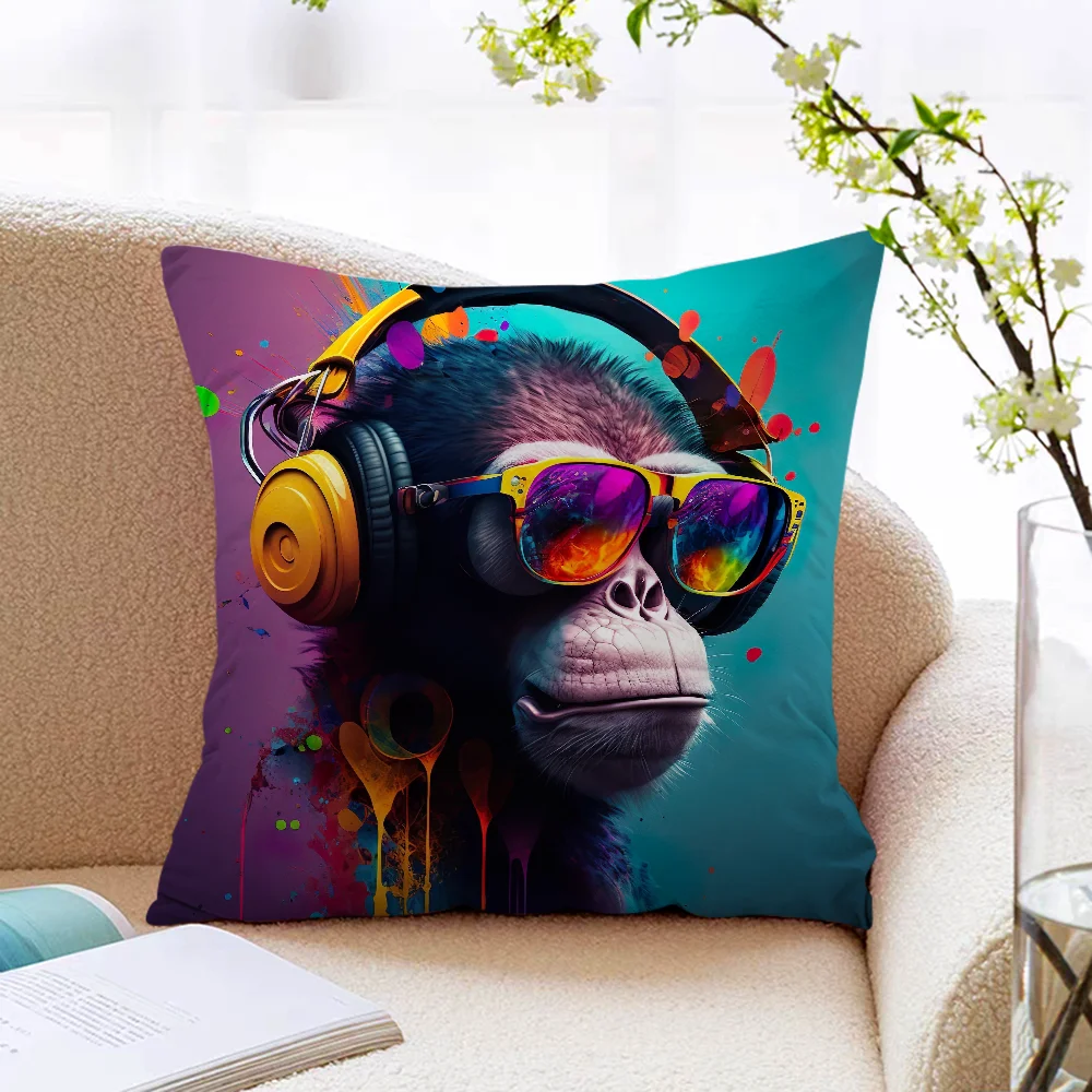 Декоративная Наволочка Gorilla С Наушниками 45x45 См
