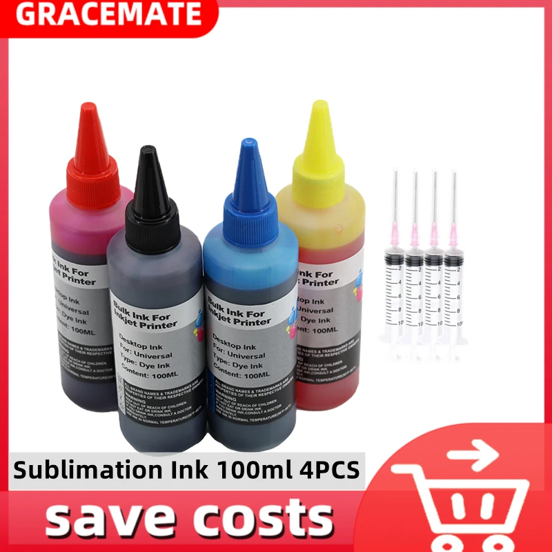

100ML 4Colors/Set Sublimation Ink for Epson L100 L110 L200 L210 L300 L355 L120 L130 L1300 L220 L310 L365 L455 L550 All Printer