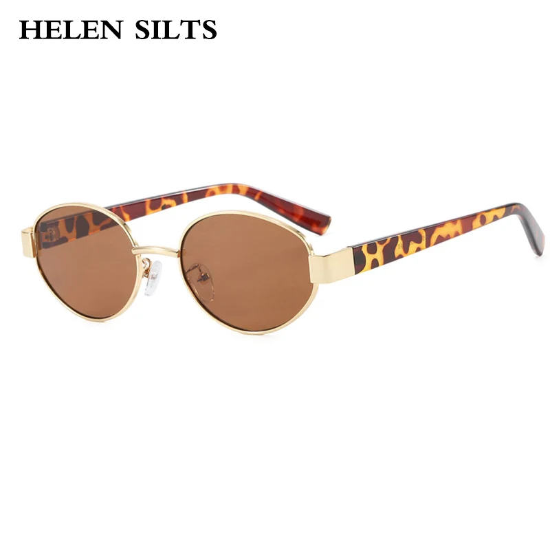 Модные овальные солнцезащитные очки UV400 с градиентными оттенками в