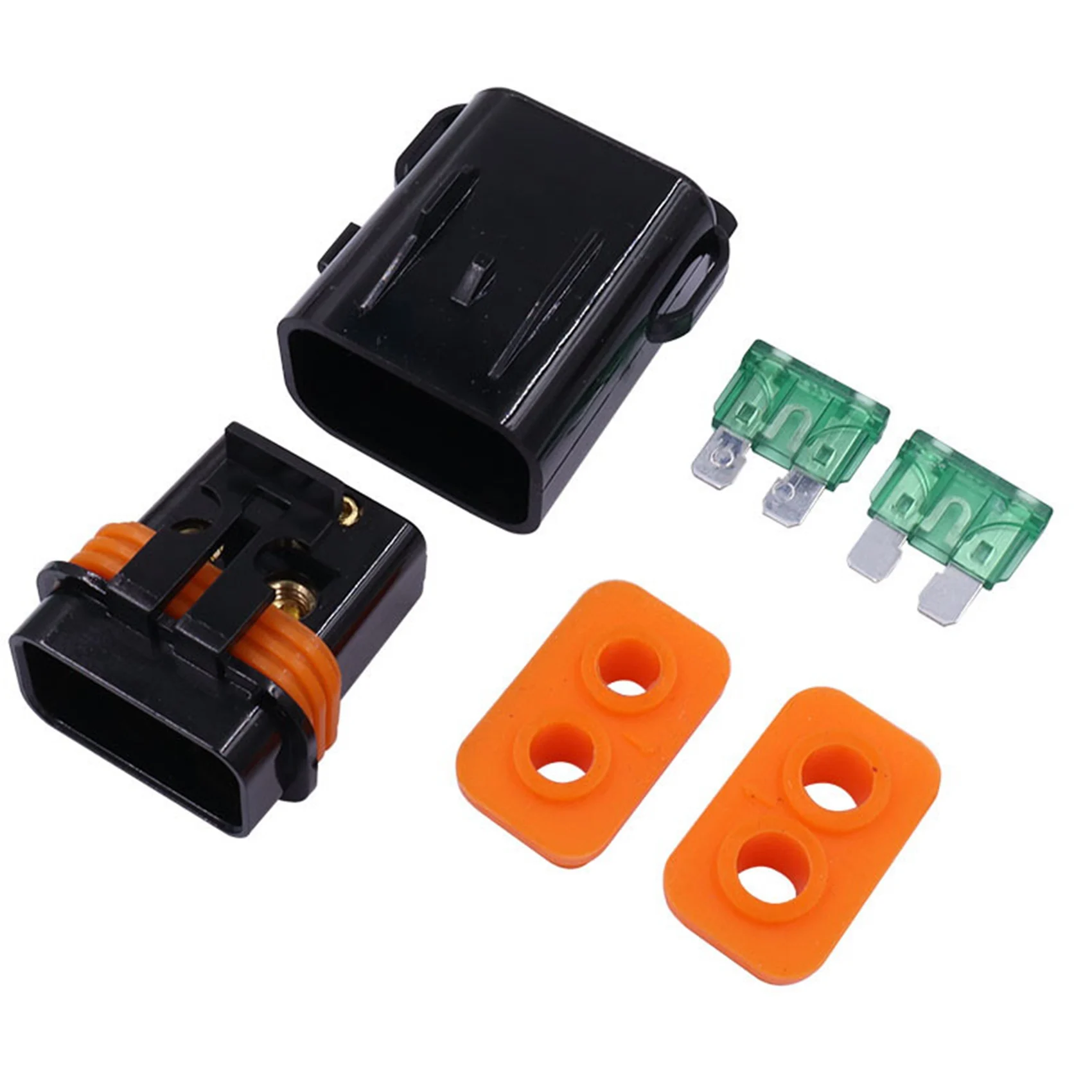 

Car Audio Circuit Breaker Fuse Audio Holder Car Audio Modification Fuseholder with 2 30A Fuse for Audio Splitter