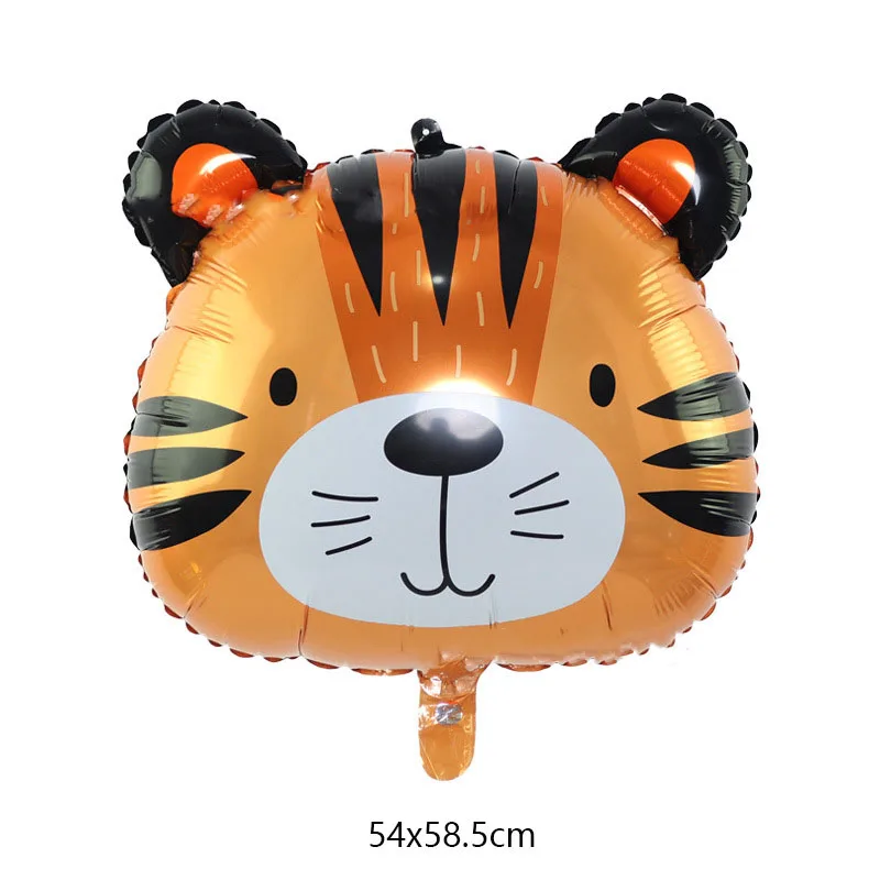

Cartoon Animal Foil Balloon Bear Lion Elephant Balons Baby Shower Decorations Globos Happy Birthday Zoo Party Children's Toy