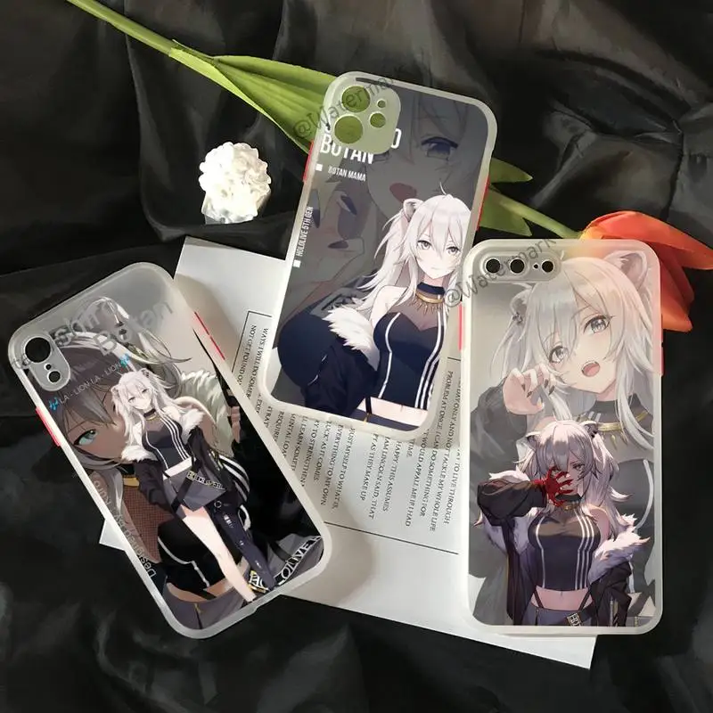 

Shishiro Botan Hololive Anime Phone Case For IPhone 12 11 Pro Max Xs Xr X 8 7 Plus White Matter Translucent Cover Funda