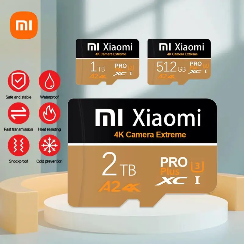

Флэш-память Xiaomi, SD-Карты объемом 1 ТБ, флэш-карта памяти, карта Micro TF/SD объемом 512 ГБ, карта памяти 128 ГБ для планшета/камеры/видеорегистратора