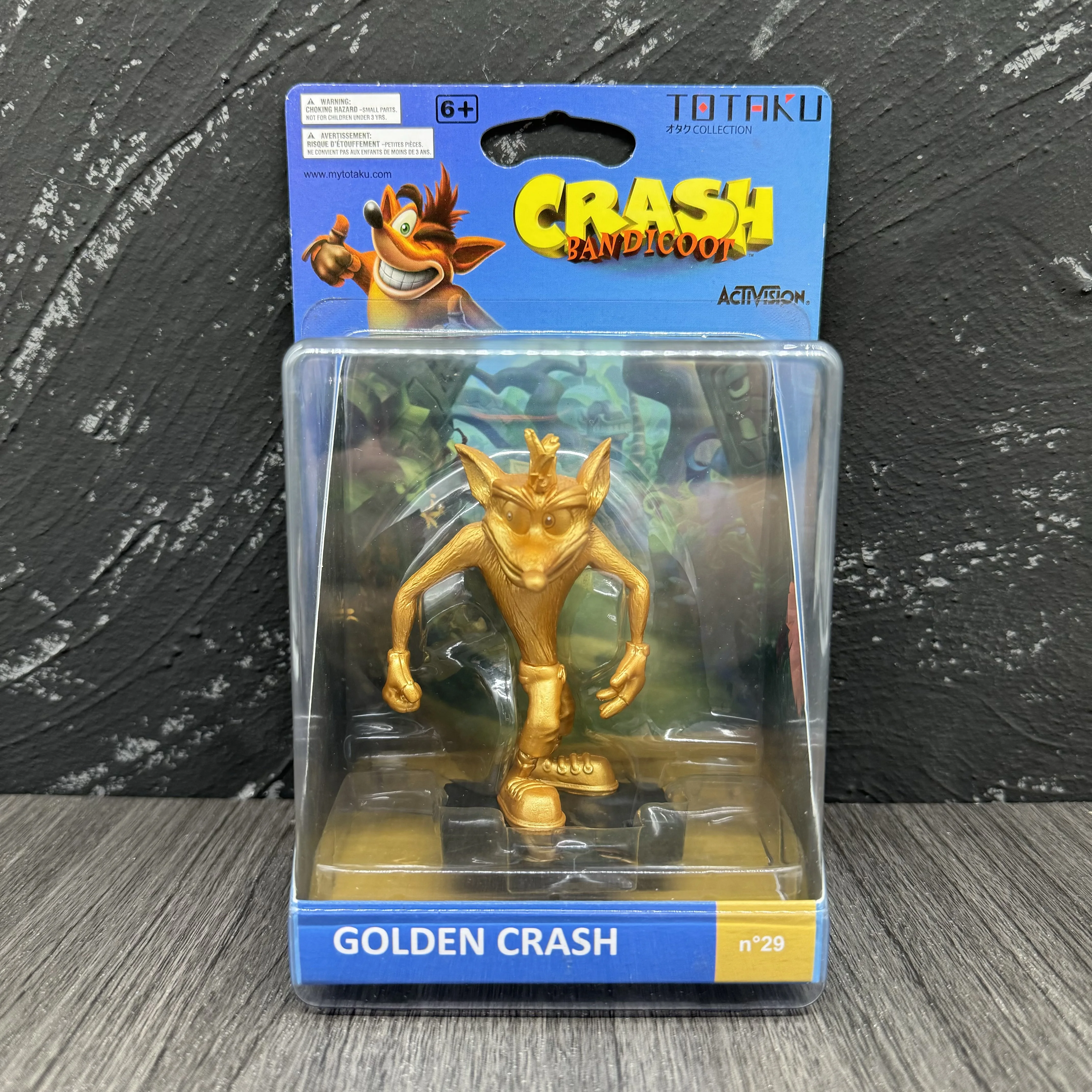 Фото Аварийная фигурка Bandicoot, модель Totaku, игрушки для детей и взрослых, коллекционный подарок, оригинальный цвет, золото, 10 см №2