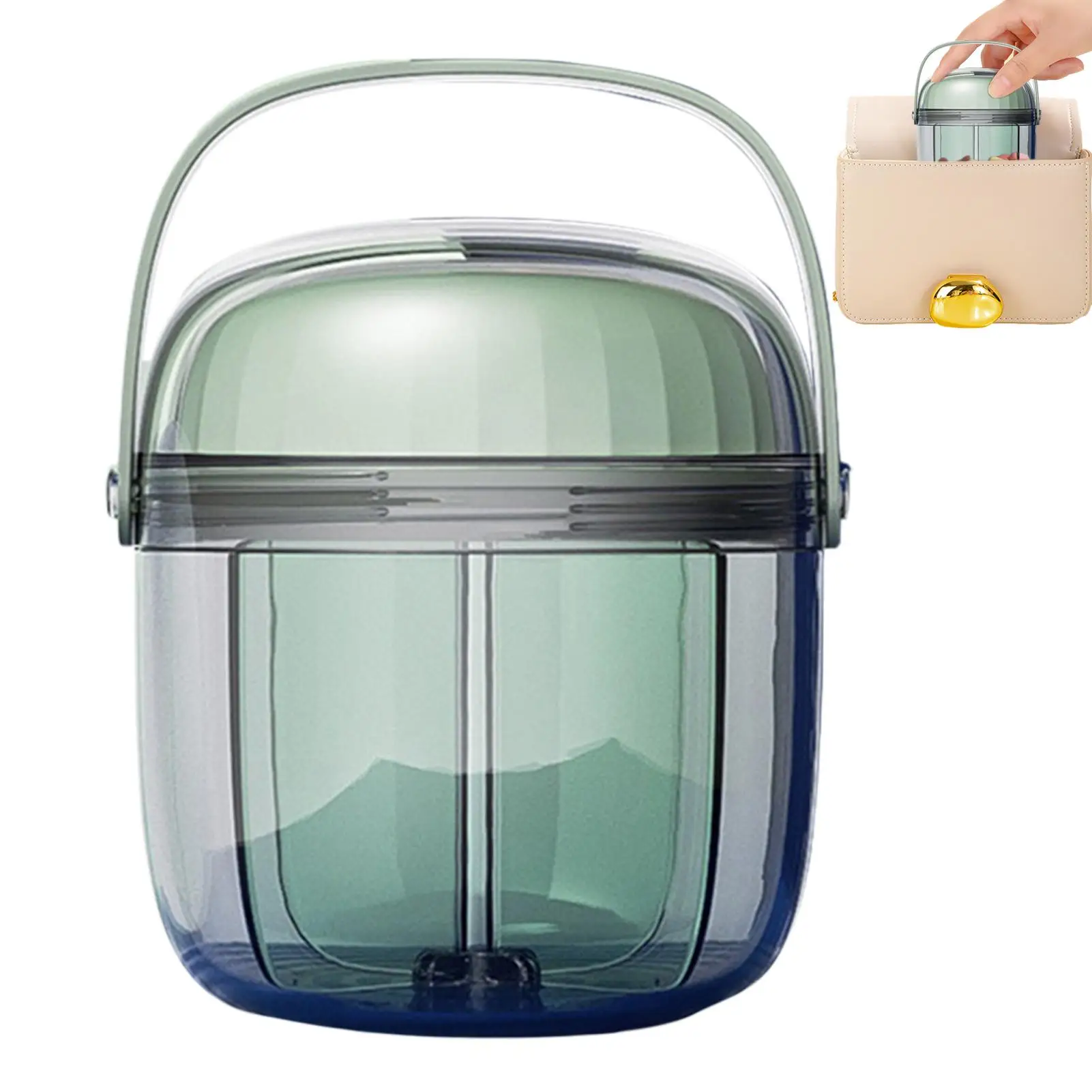 

Pill Storage Case Portable Pill Box Waterproof Daily Pill Case For Purses Pocket Compact Travel Medicine Holder With Handle