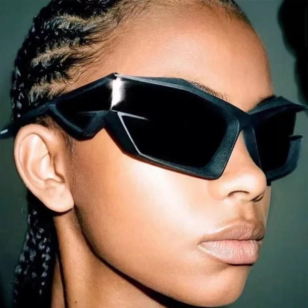 

Очки солнцезащитные DIXSG в стиле стимпанк для мужчин и женщин, шикарные Брендовые очки с дужками Uv400 Y2k 40049