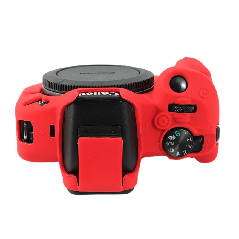 Мягкий силиконовый чехол для Canon EOS R50 черный красный желтый белый коричневый