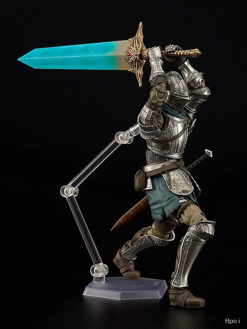 Фото Фигурка Dark Souls Figma 15 см, в рифленых доспехах, PS5, ПВХ, аниме-фигурка, модель Figma 590, коллекционная игрушка, кукла, подарок №2