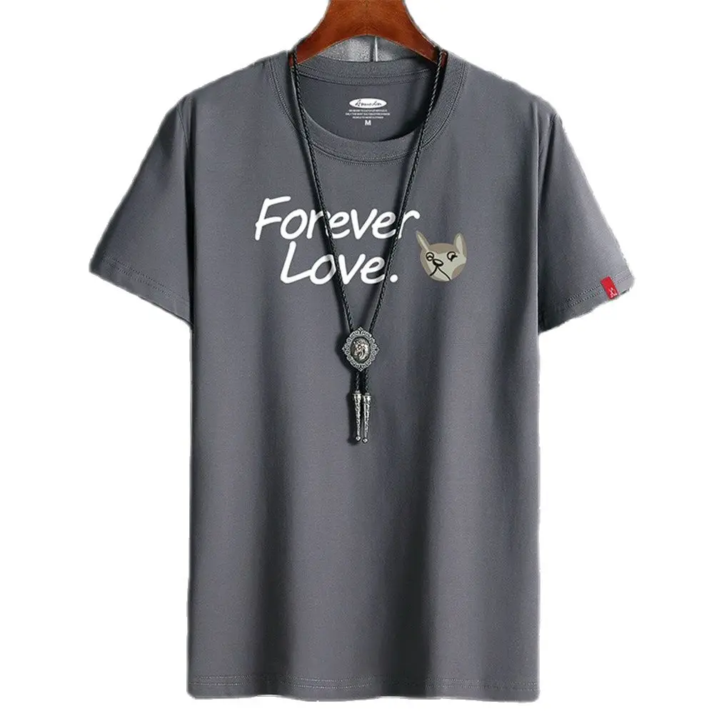 

Футболка мужская с круглым вырезом, хлопок, короткий рукав, Повседневная модная рубашка, лето 2023