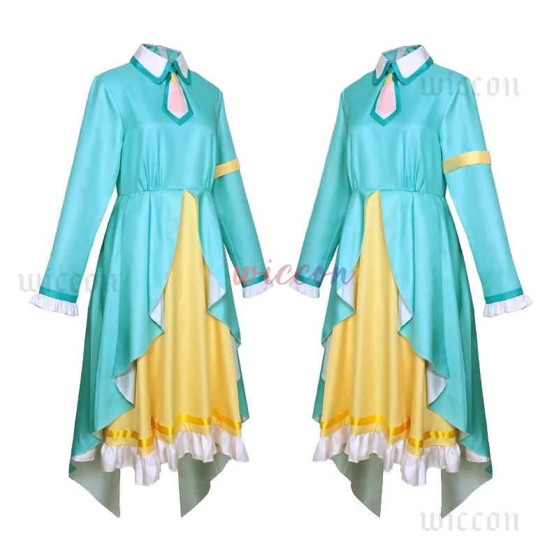 Новый стиль Kusanagi Nene карнавальный костюм PJSK красочное сценическое длинное платье