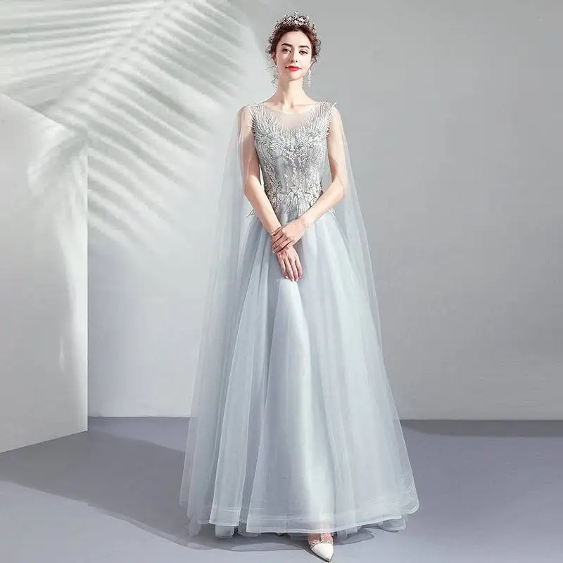 

Fairy Long Dresses Evening 2023 New V-neck Sleeveless Elegant Sukienka Wieczorowa Simple Fashion Robe De Soiree Custom Size