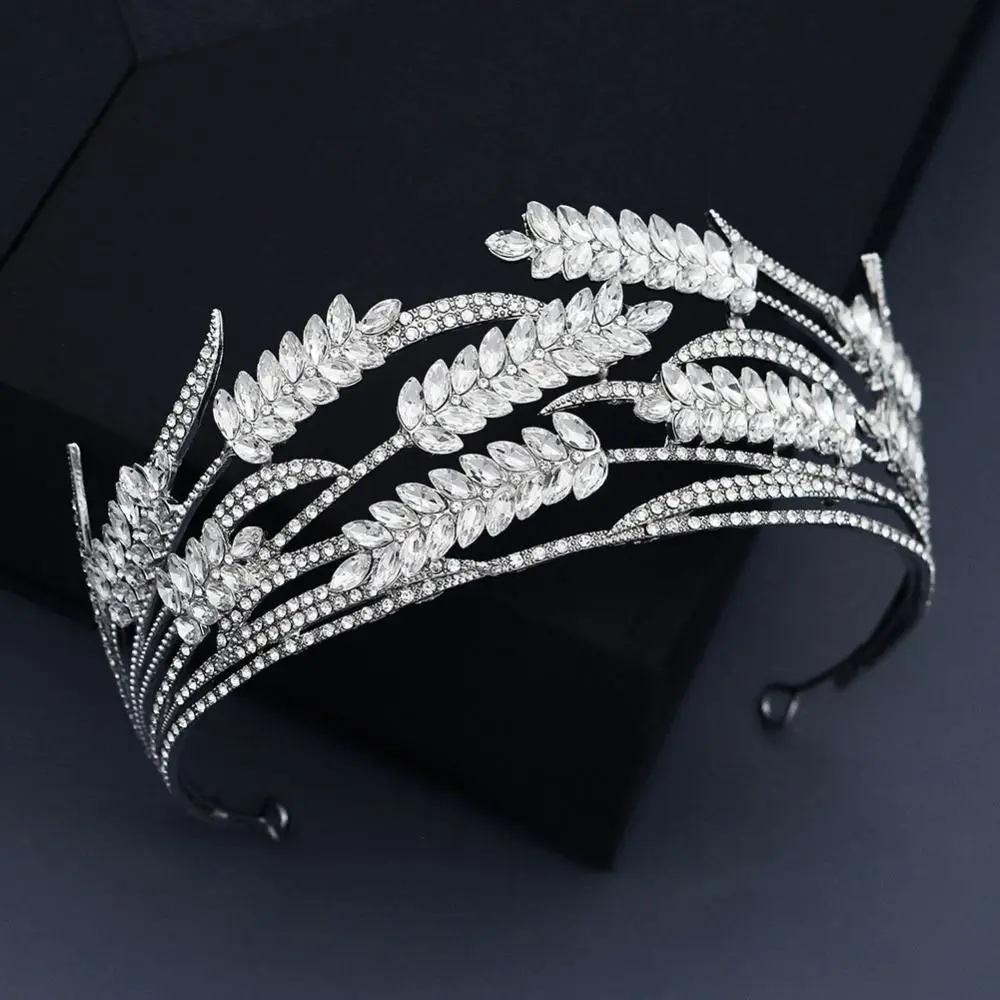 

Bridal Headpiece Baroque Headwear Crystal Hair Jewelry Pageant Crown Rhinestone Headband Wedding Crown Tiara Hair Ornaments