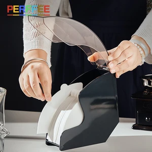 V60 Coffee Filter Paper Holder Storage Coffee Filter Holder with Cover Hand Drip Filter Paper Coffee Holder Coffee Tools