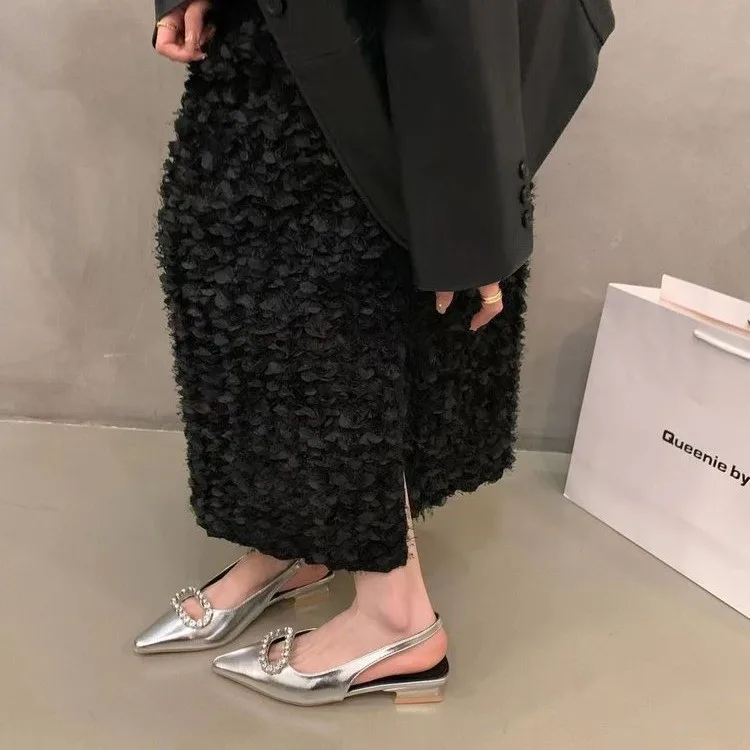 Сандалии женские на квадратном каблуке туфли с металлическим каблуком цвет