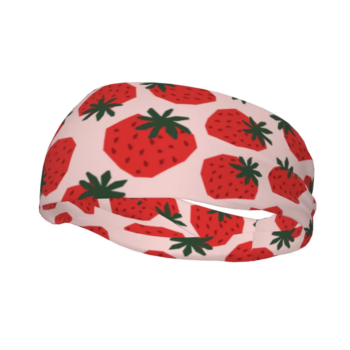 

Strawberry Sweatband Soft Running Sweat Headbands for Unisex Anti-slip Fruit Head Sweat Bandages Gym Fitness Yoga Hair Turban