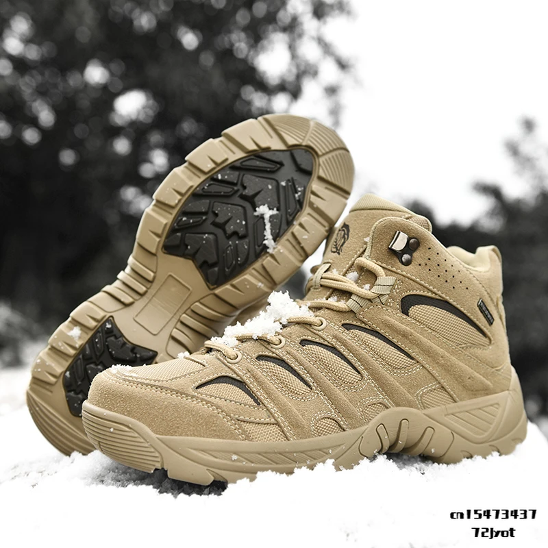 Plus Size 47 Military Tactical Boot Men Outdoor Sneakers for Tourism and Hiking Snow Ankle Boots NonSlip Men Army Military Shoes