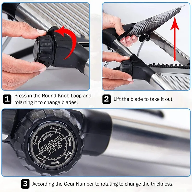 Регулируемая овощерезка из нержавеющей стали измельчитель резак для