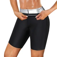 women sauna sweat shorts hot fitness pants exercise leggings high waist thermo workout gym short pants neoprene workout capris