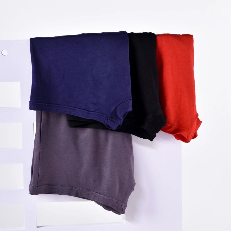 4Pcs/Lot Men'S Underwear Boxer Shorts Cotton Plus Size Loose Breathable Mid-Waist Solid Sexy Middle-Aged Men Boxershorts 5XL